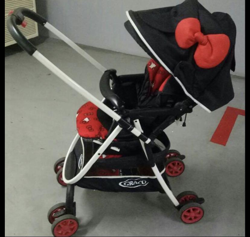 50 fuss free deal GRACO hello kitty stroller Babies Kids Going Out Strollers on Carousell