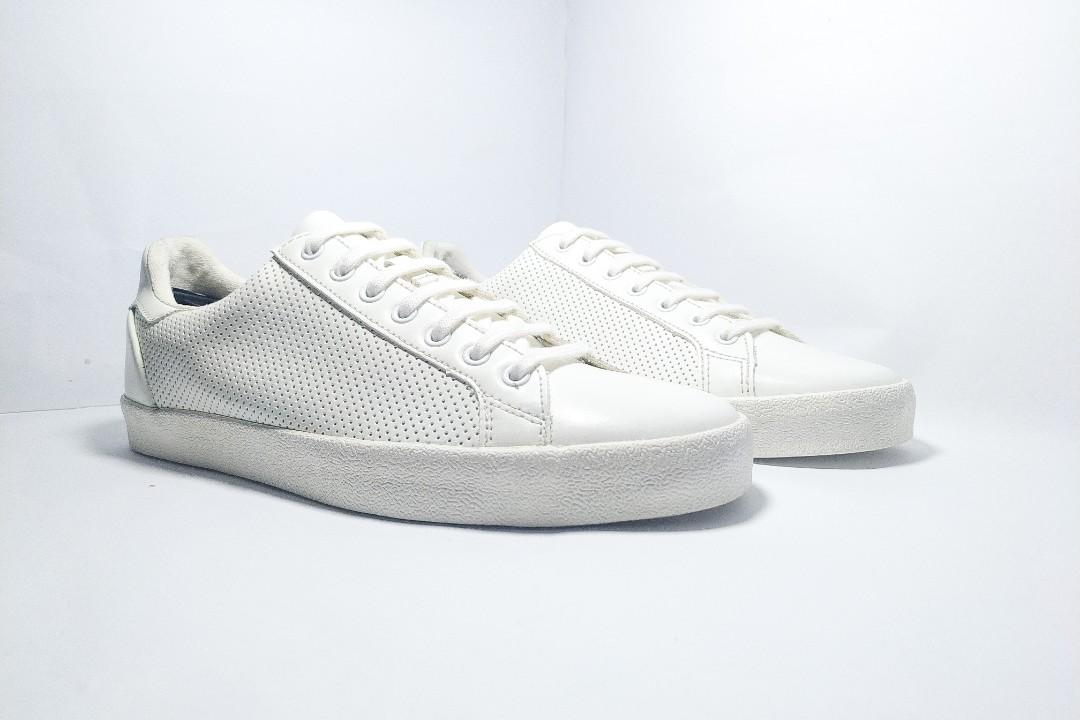 Zara micro shop perforated plimsolls