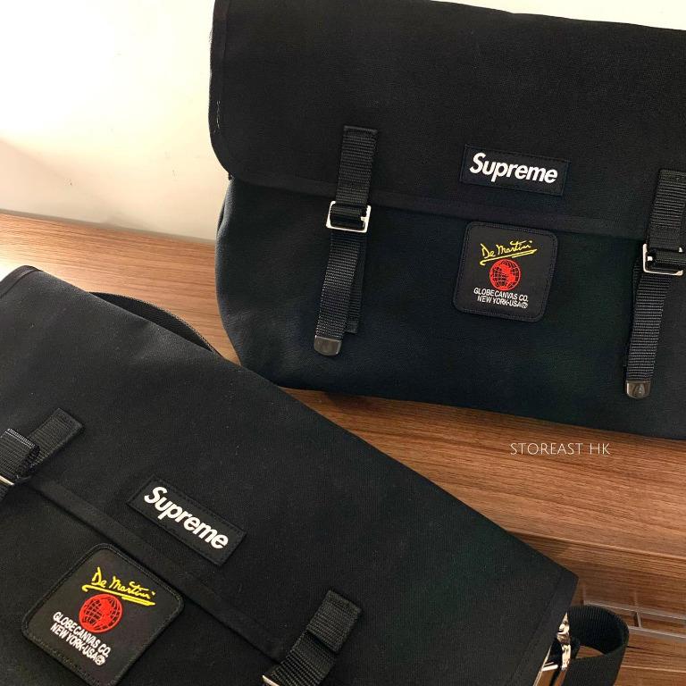 Supreme®/De Martini Messenger Bag (Black), 男裝, 袋, 腰袋、手提袋