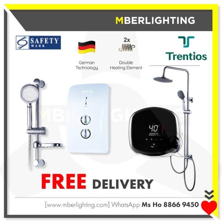 Trentios Instant Shower Heater Water Heater Furniture Home Decor Lighting Supplies On Carousell