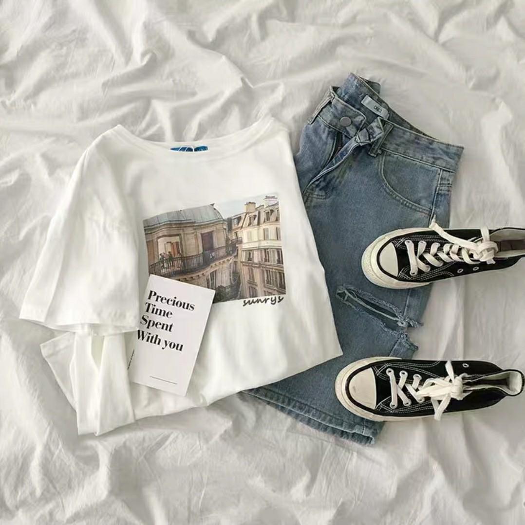 Ulzzang Harajuku Korean Aesthetic Vintage Retro Tumblr Oversized Tee Shirt Denim Shorts Jeans Women S Fashion Clothes Tops On Carousell Wear yours with jeans, or take inspiration from the lookbook and style it with checked pants. ulzzang harajuku korean aesthetic vintage retro tumblr oversized tee shirt denim shorts jeans