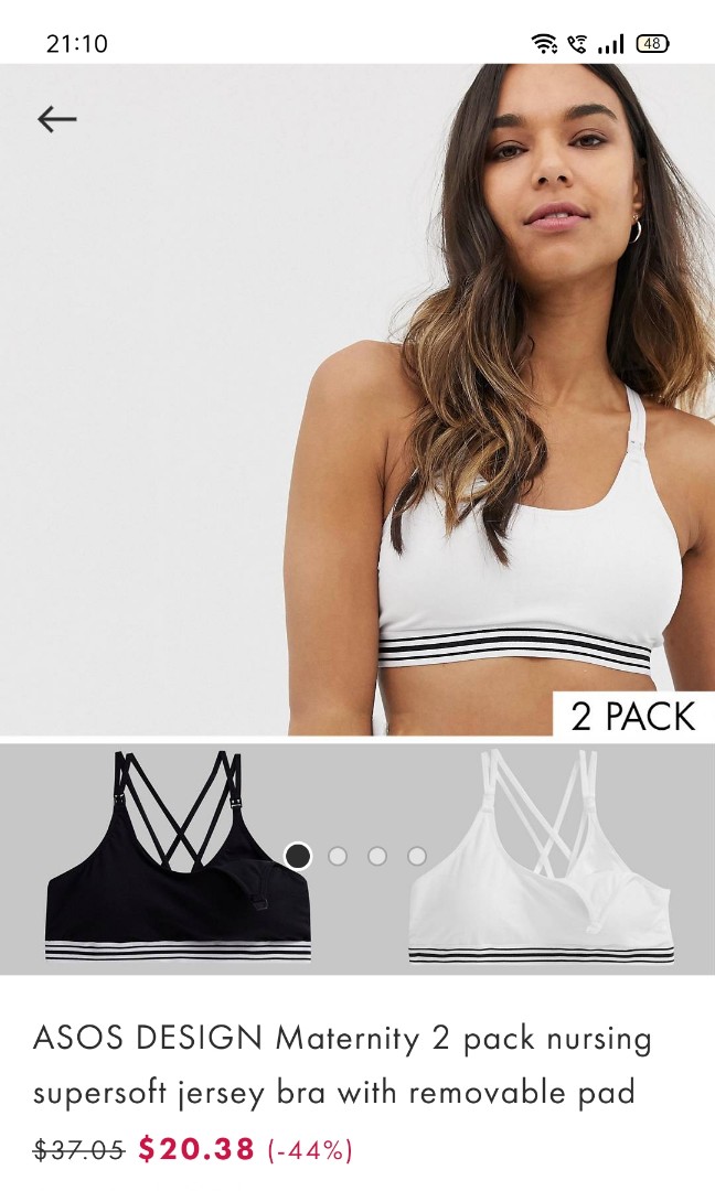 Sports bra with Velcro suitable or maternity/postpartum wear, Women's  Fashion, New Undergarments & Loungewear on Carousell