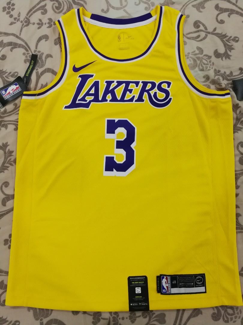 anthony davis lakers jersey authentic
