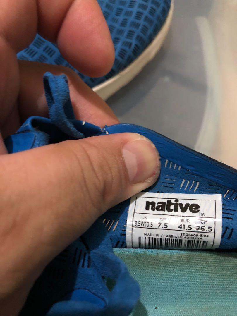Barely used Native shoes Size 8.5 (Category: Sneakers) located in Makati City. Submitted by aja4817 (Listing ID 1024927182, Image 3). Description: Barely used. Can pass as new if you just clean the bottoms. Very comfortable and light. Flexible with meetup depending on my schedule. Mostly Dasma or Makati area but can meet in nearby areas also, but would prefer shipping which is shouldered and setup by the buyer. Thanks and stay safe..