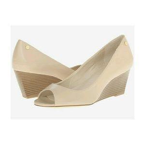 Calvin Klein Shelly Nude Wedges Women s Fashion Footwear Heels