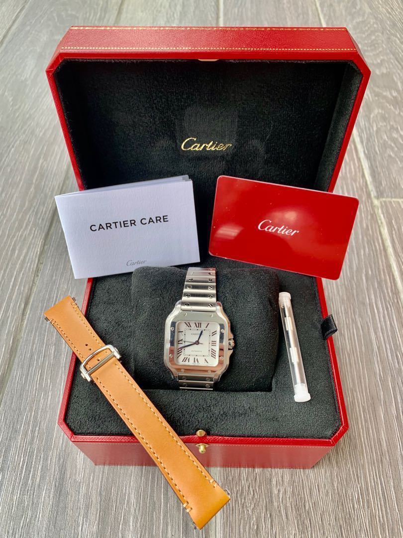 Cartier Santos medium WSSA0029, Luxury 