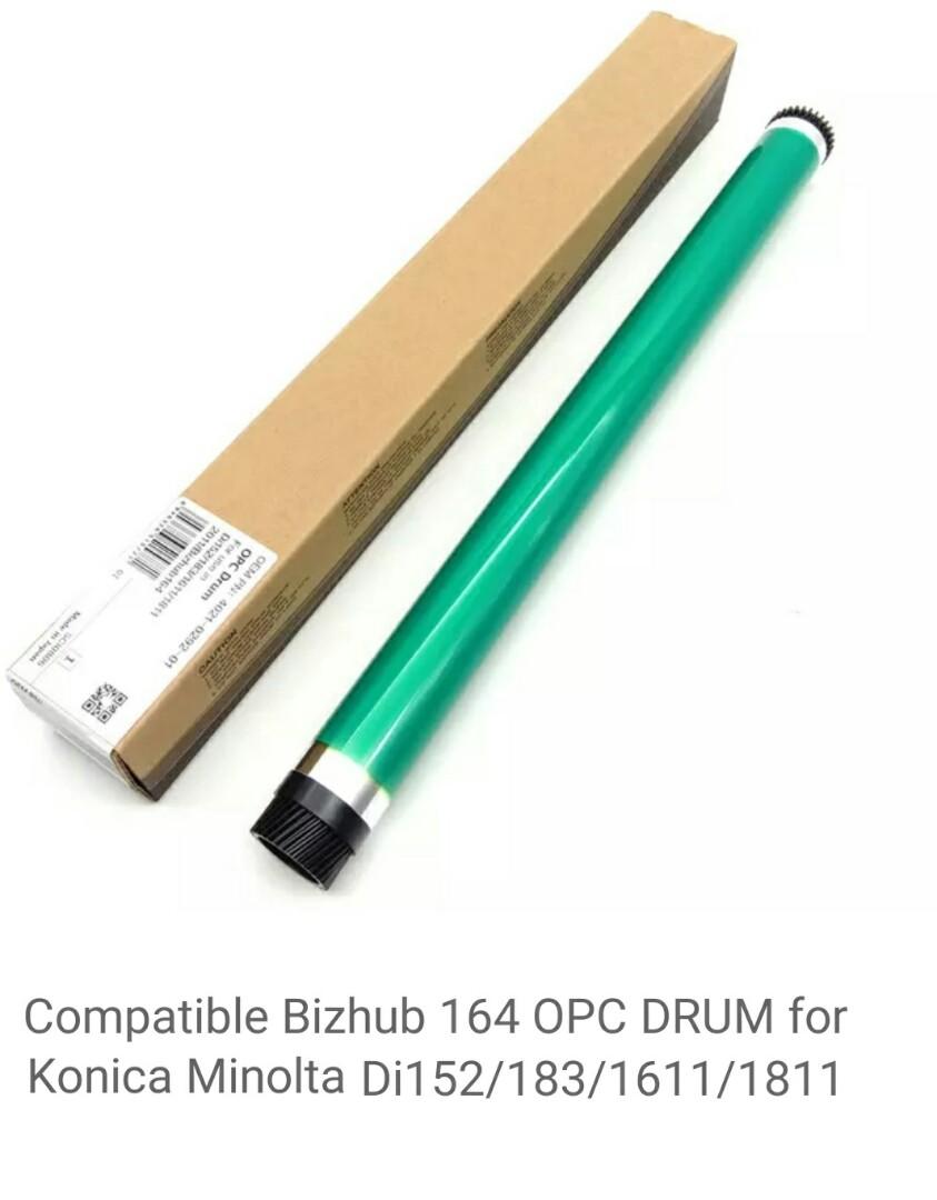 Compatible Opc Drum For Konica Minolta Bizhub Develop Bh 163 164 185 195 Di1611 Di152 Electronics Printers Scanners On Carousell