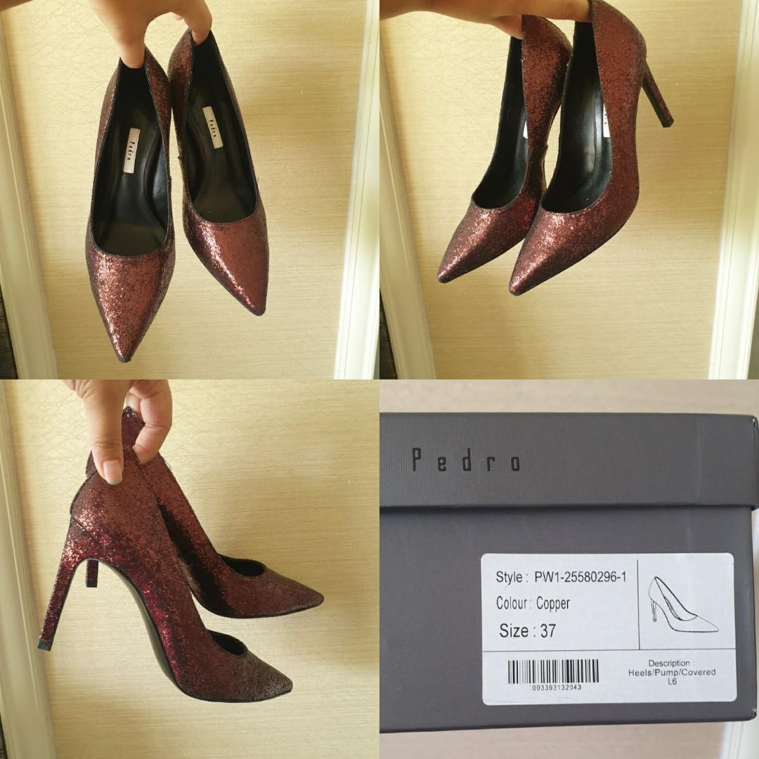 copper colour heels