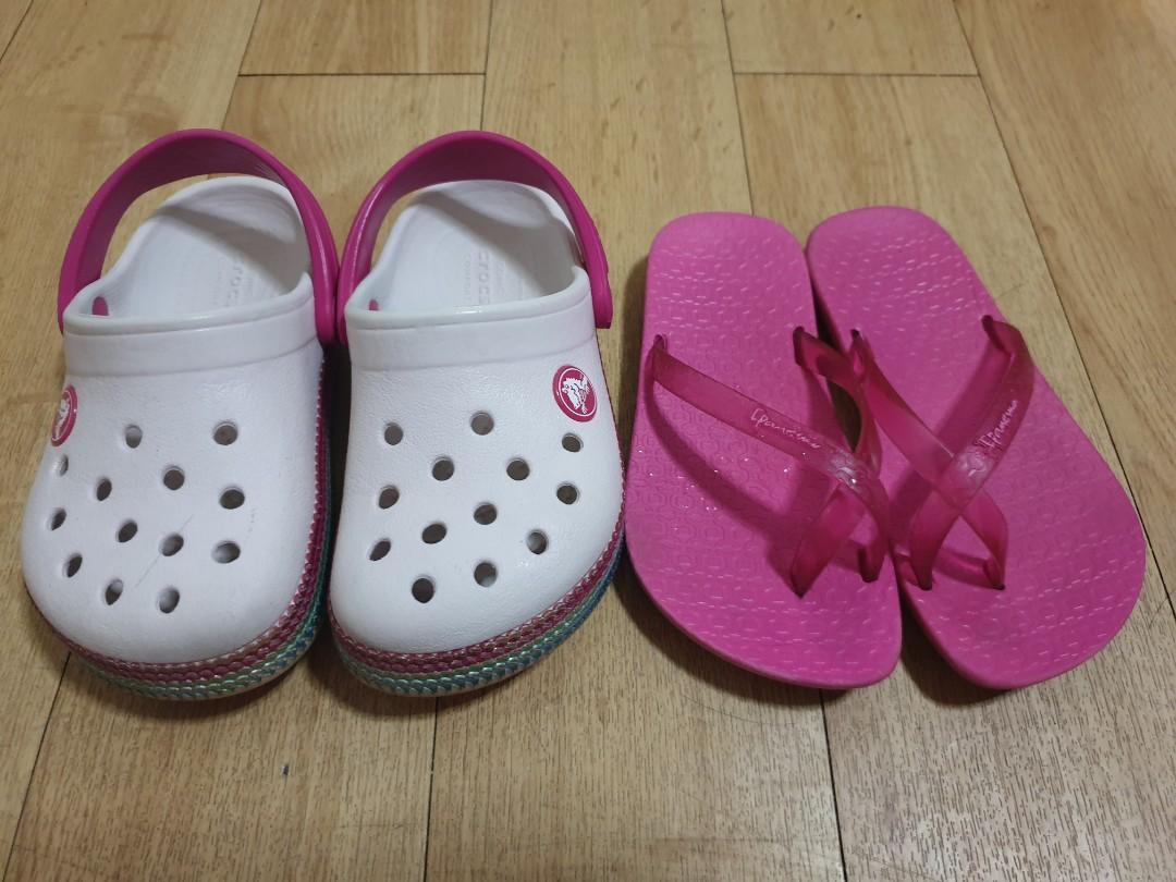 Crocs clogs and Ipanema slippers, Babies & Kids, Babies & Kids Fashion on  Carousell