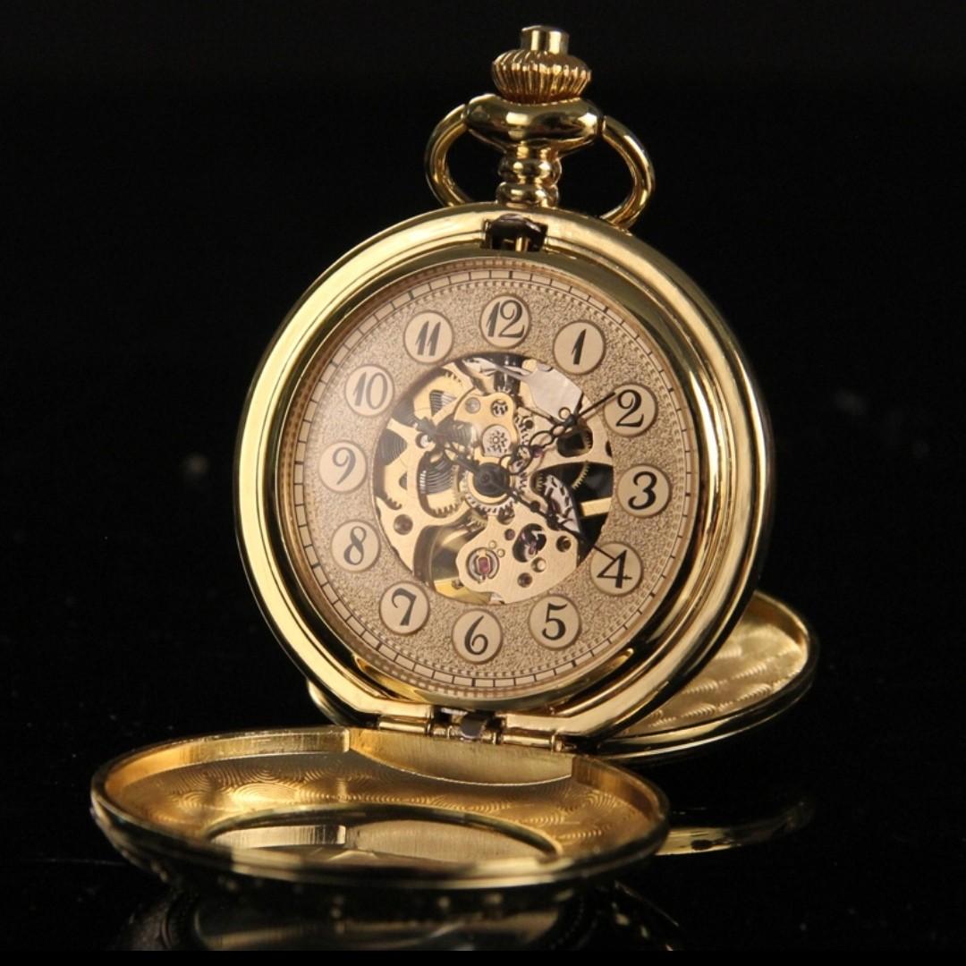 Customized Wordings Pictures Vintage Retro Pocket Watch For Gift