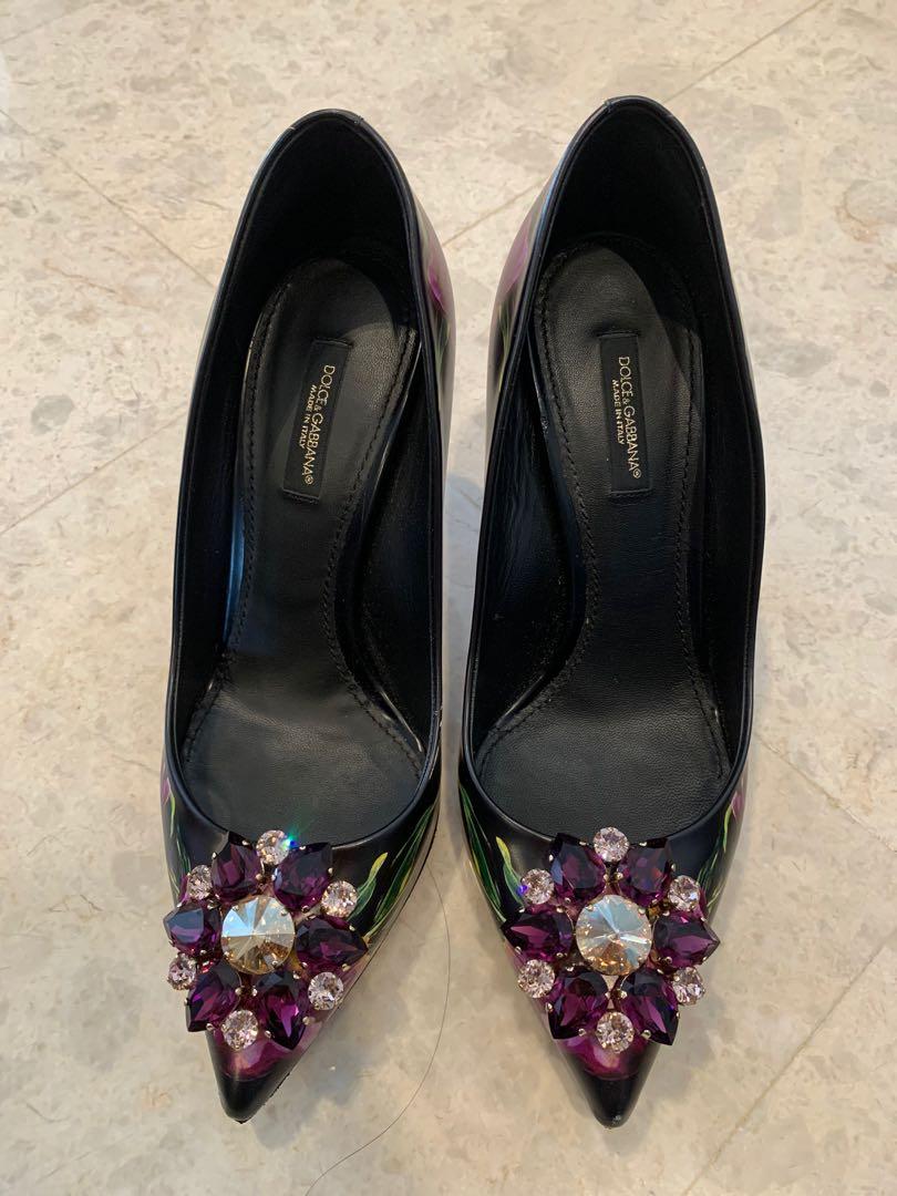Purple dolce and new arrivals gabbana shoes