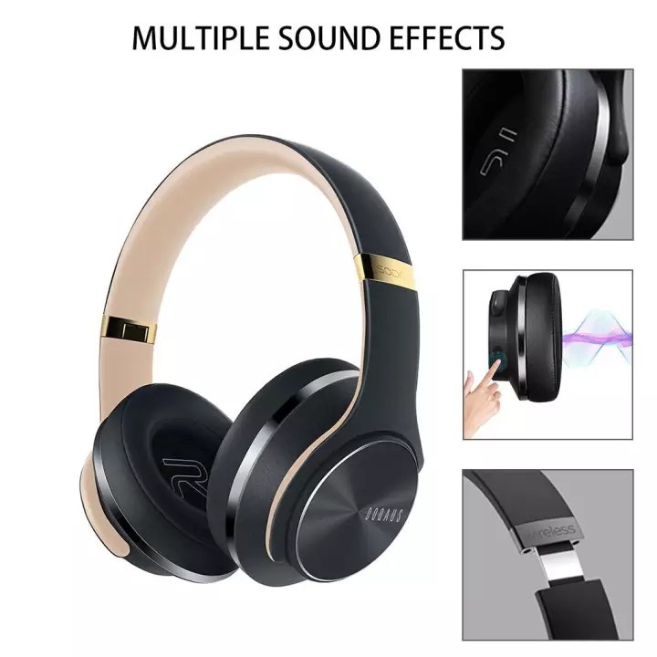 DOQAUS CARE 1 52 Hrs Foldable Headphones with 3 EQ Modes Hi Fi