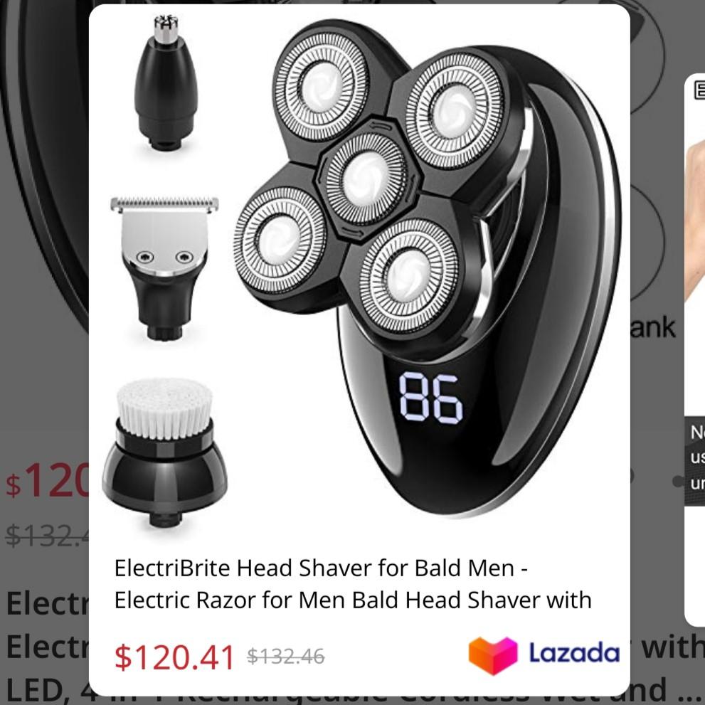 electribrite head shaver