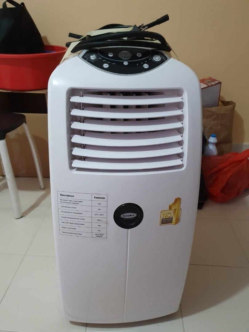 Europace Portable Aircon Epac20s Home Appliances Cooling Air Care On Carousell
