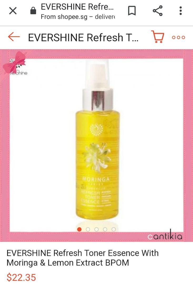 evershine moringa refresh toner essence