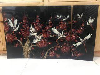 four seasons/4-panel wall display