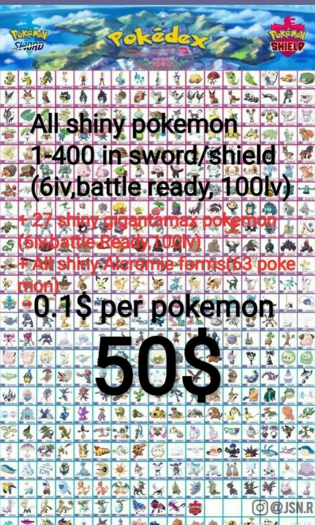 Full Ultra Shiny 6iv Galar Pokedex Isle Of Armor Pokemon Video Gaming Gaming Accessories Game Gift Cards Accounts On Carousell