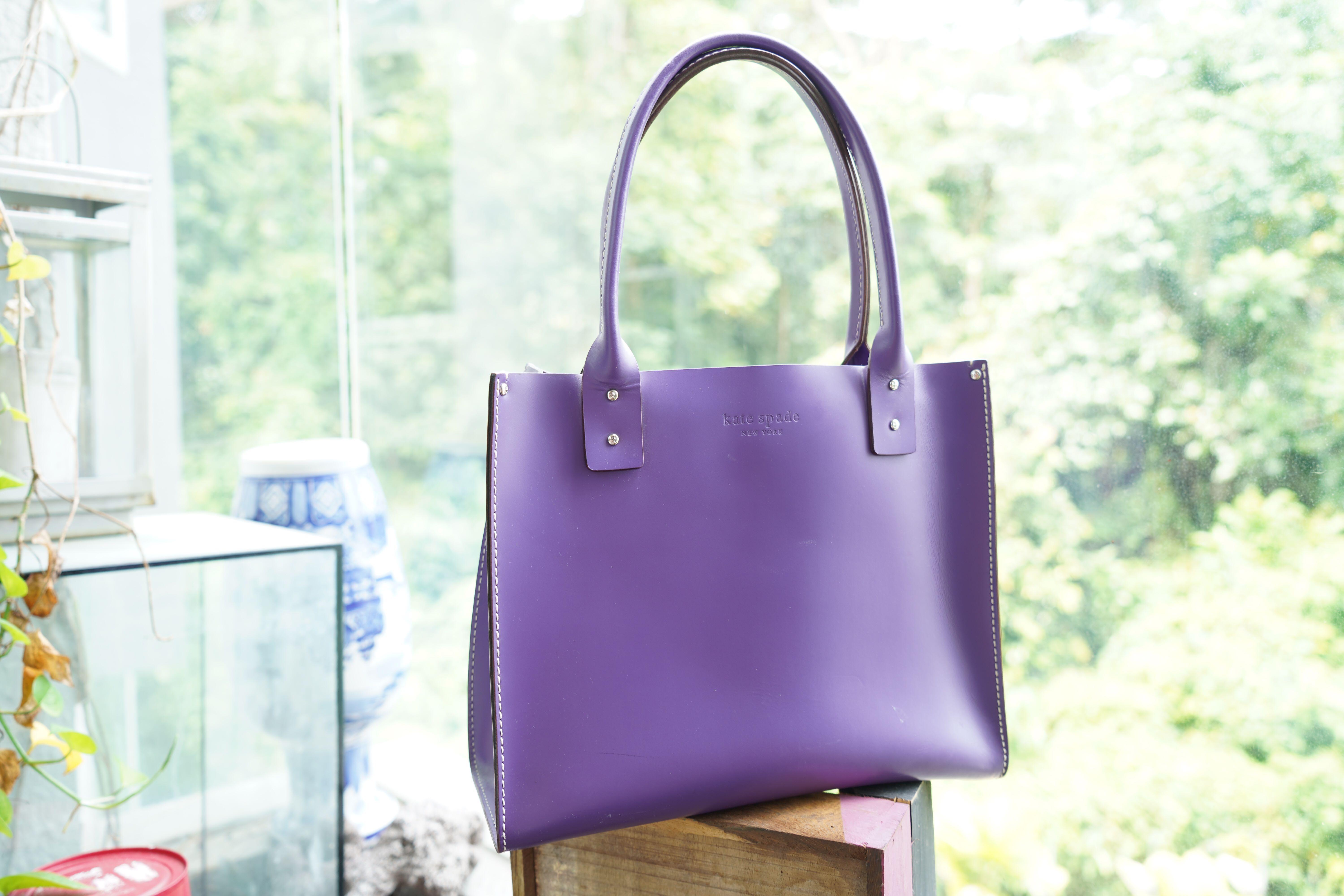 kate spade purple tote