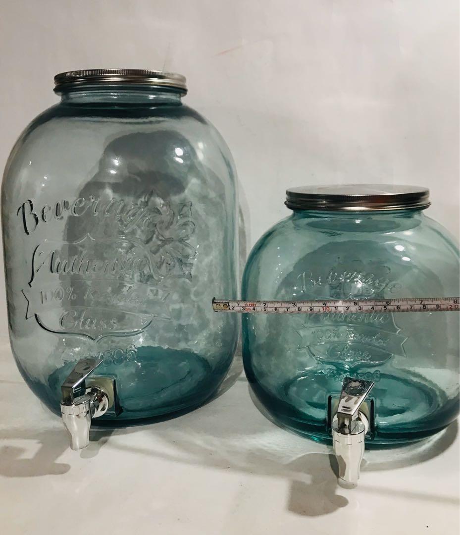 Glass Water Dispenser (12.5L, 6L) Made in Spain, TV & Home Appliances