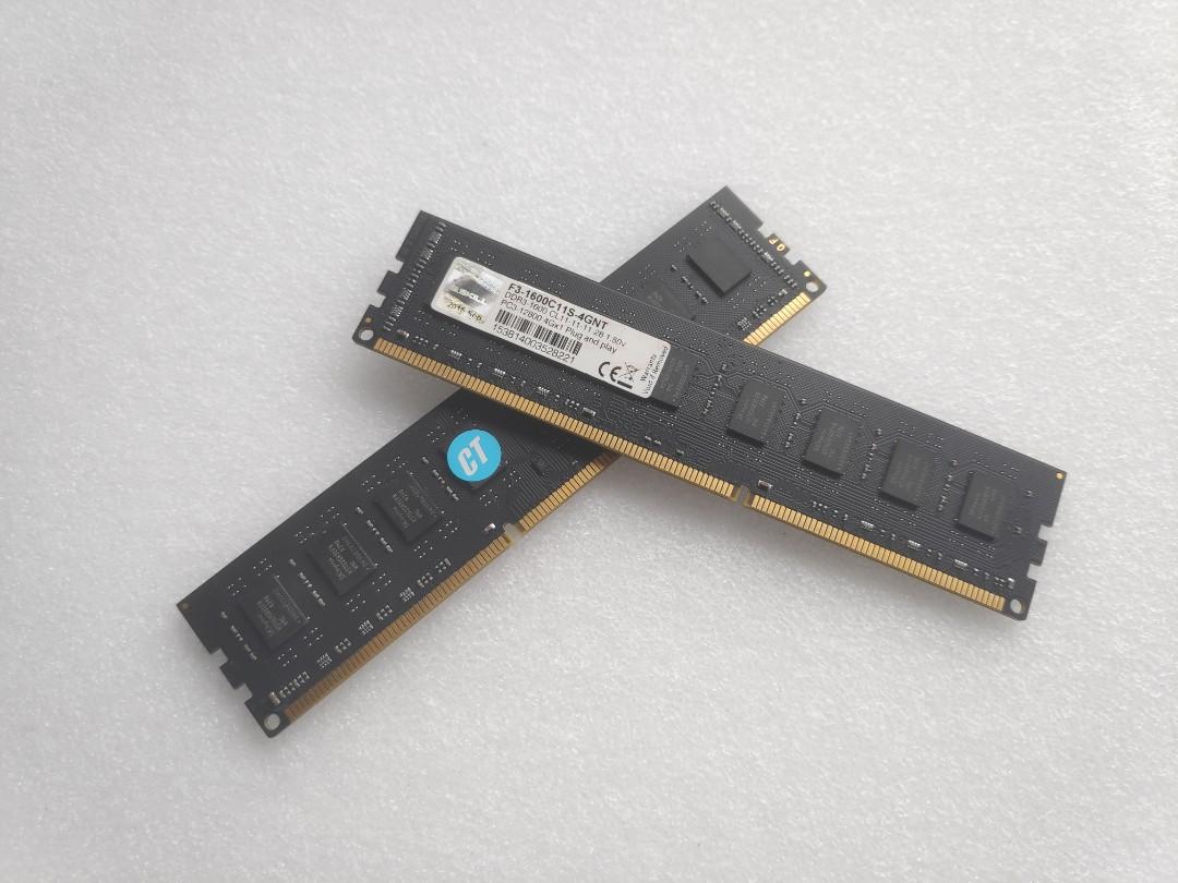 G Skill 1 4gb Ddr3 1600mhz Cl11 Pc3 12800 Ram Electronics Computer Parts Accessories On Carousell