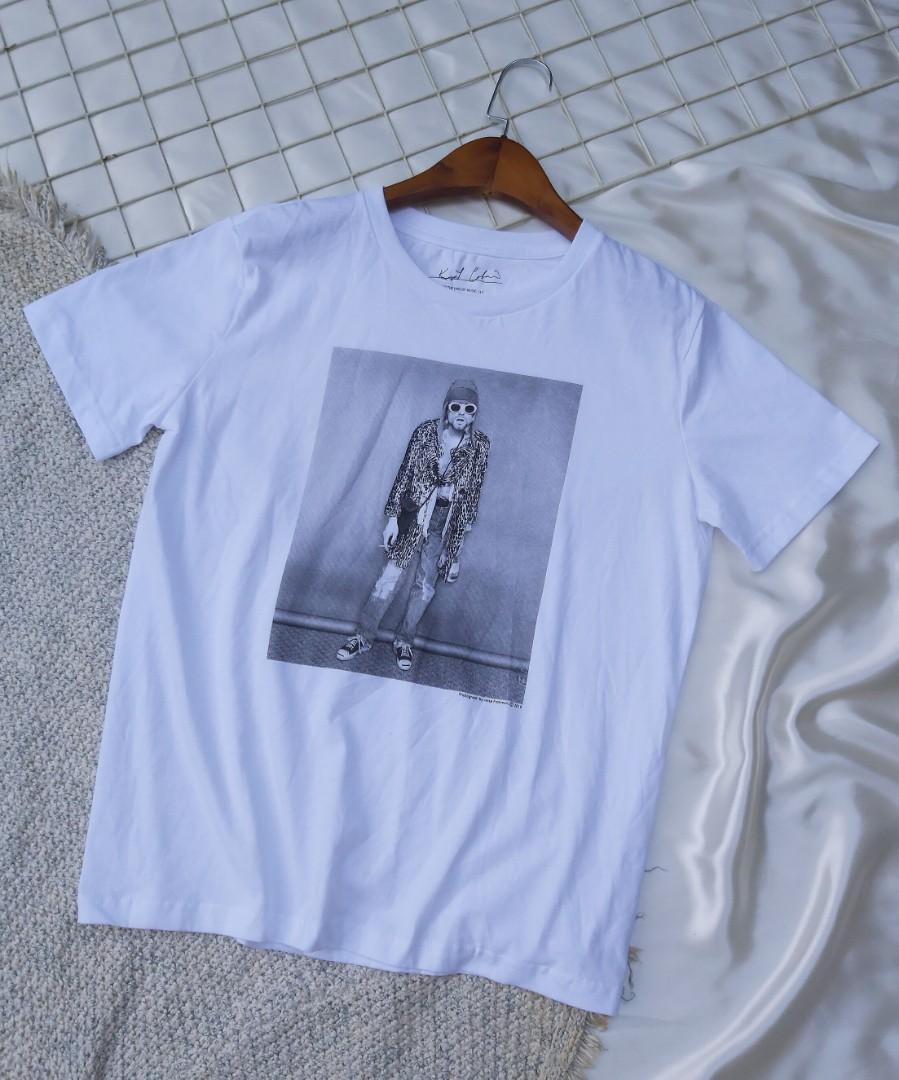 Uniqlo Kurt Cobain White Shirt (Unisex 