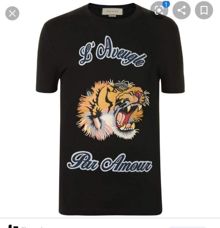 gucci lion t shirt