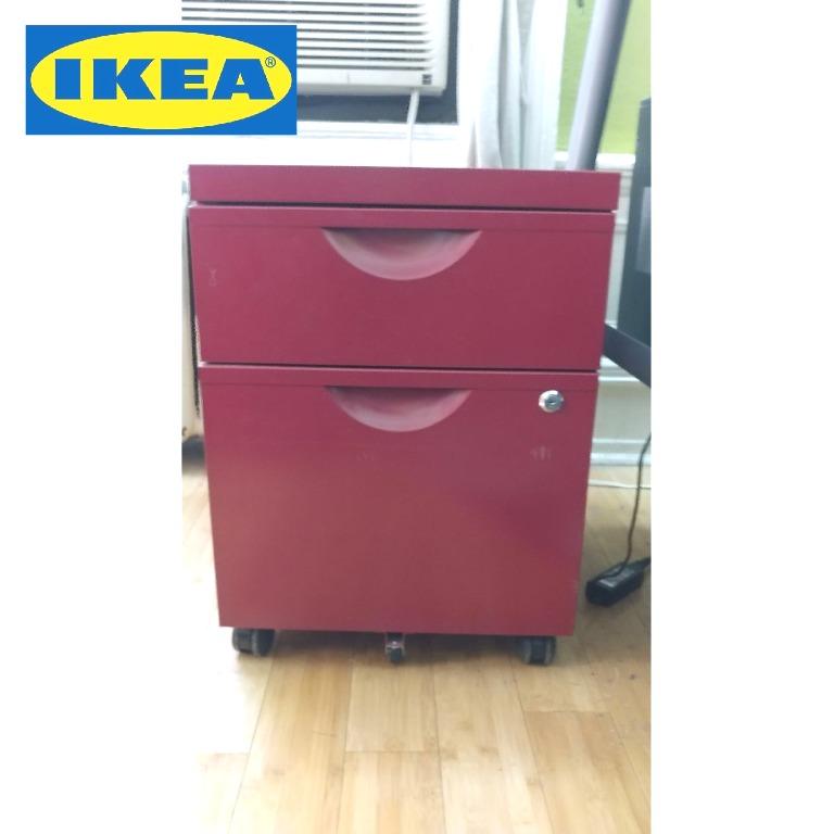 Ikea Erik Metal Filing Cabinet Comes, Red Filing Cabinet Ikea