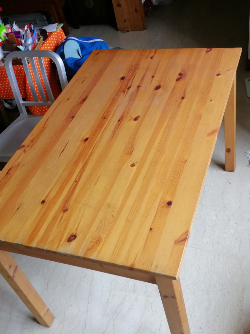 Ikea solid sale pine table