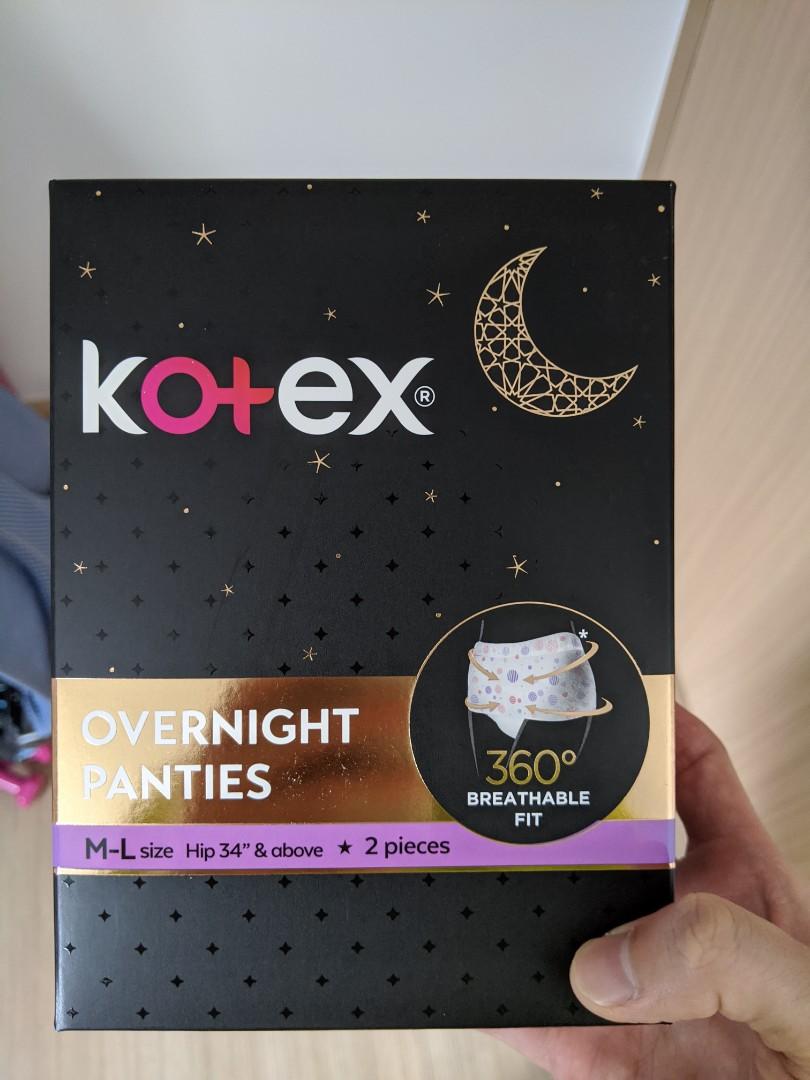 Kotex Overnight Panties (M/L) 15 boxes, Women's Fashion, New