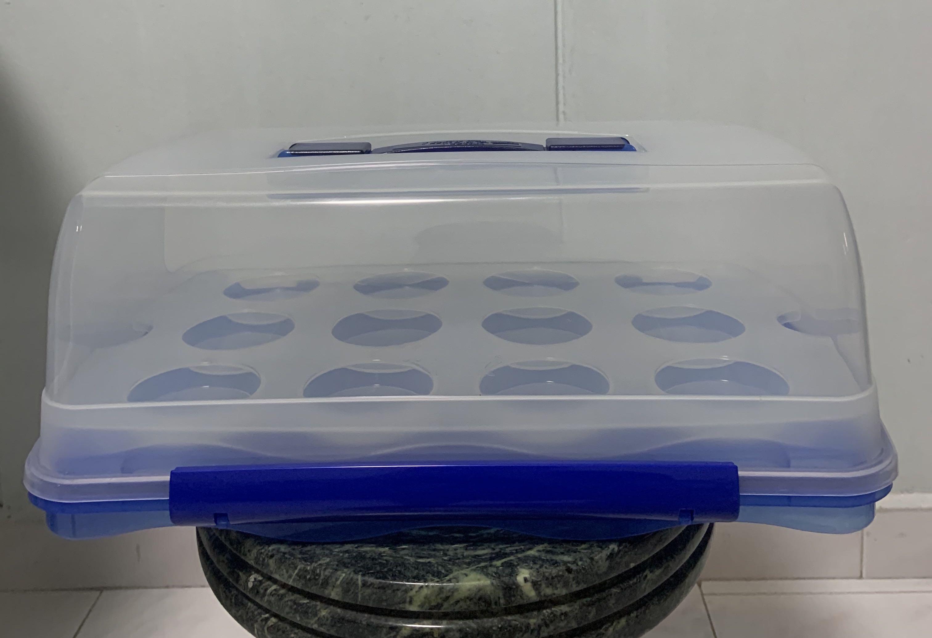 Lock & Lock Cake Storage with Cupcake Tray, Furniture & Home Living