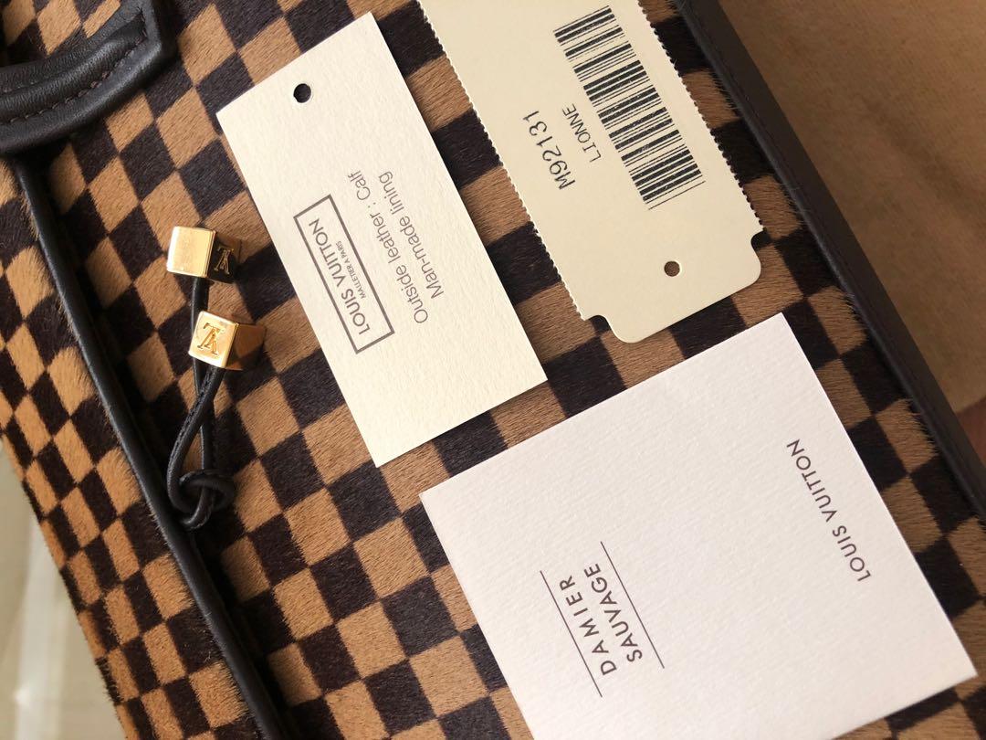 Louis Vuitton Bag Damier Sauvage Calf Hair Lionne Spawn -  Sweden