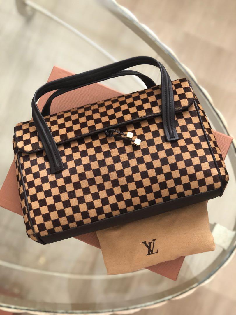 Louis Vuitton Limited Edition Damier Sauvage Calf Hair Lionne Bag - Yoogi's  Closet