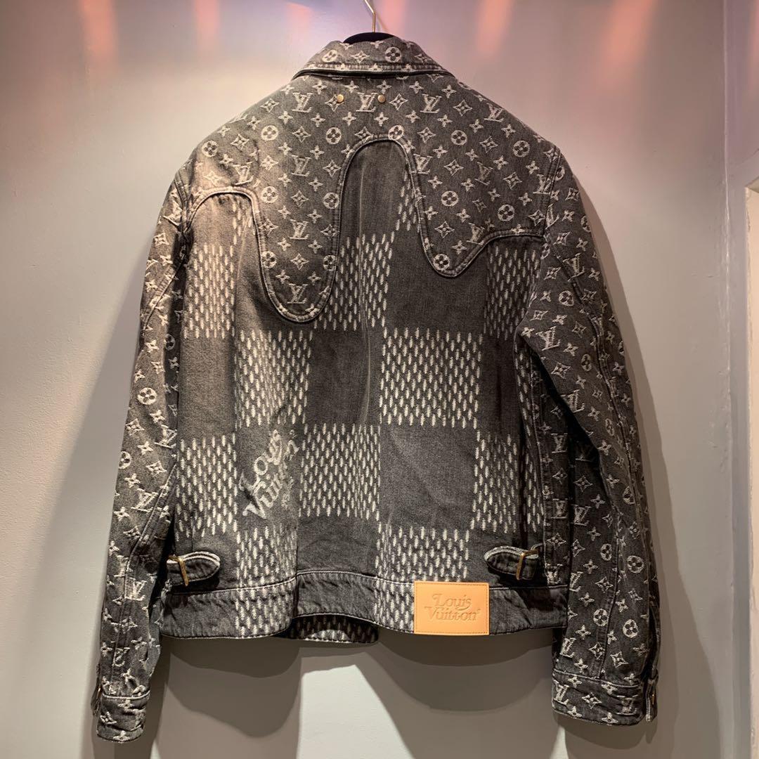 Louis Vuitton x Nigo Giant Damier Waves Mngm Denim Jacket Noir