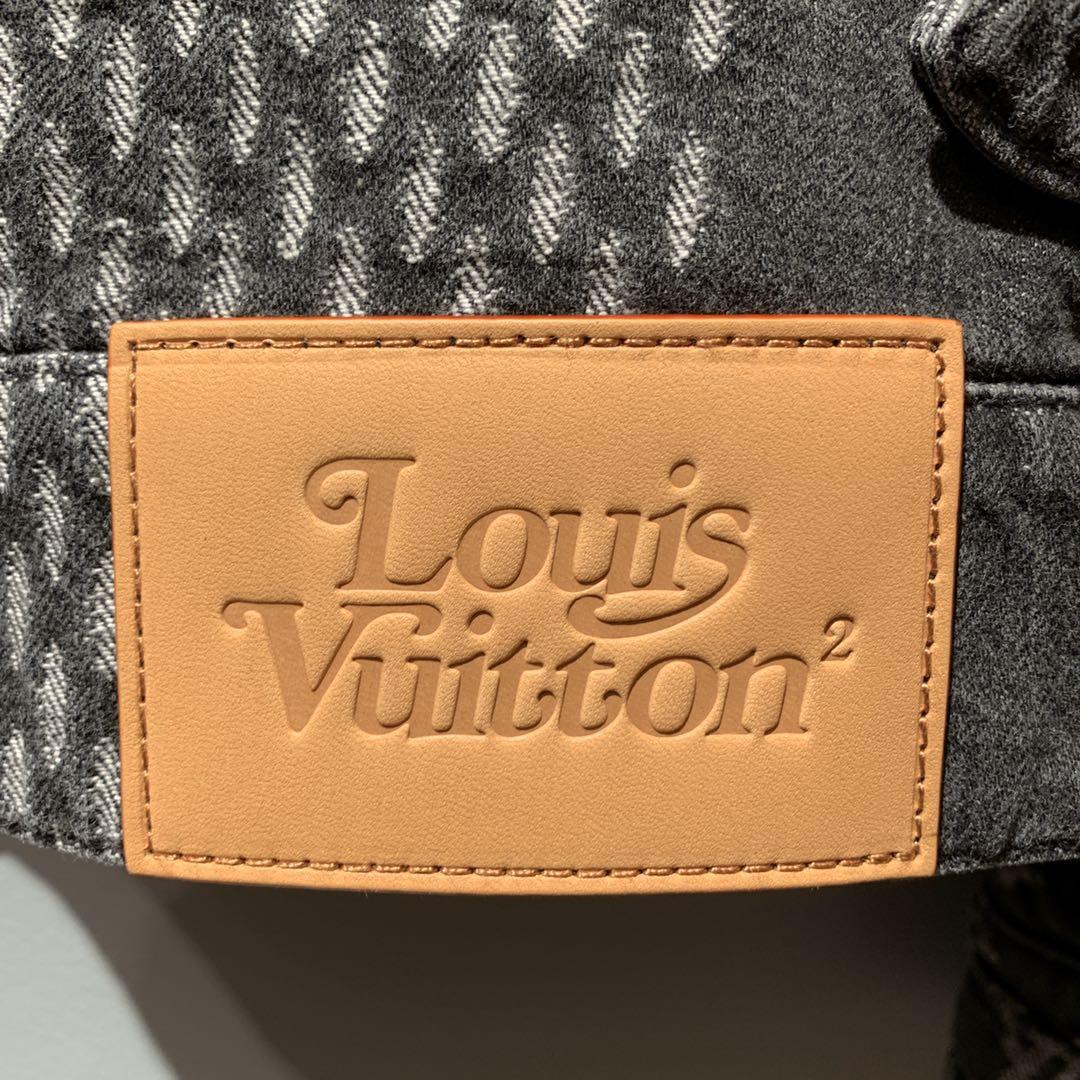 Louis Vuitton x Nigo Giant Damier Waves Mngm Denim Jacket Noir