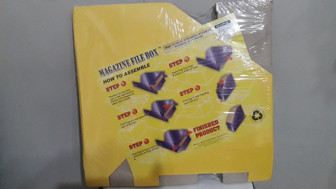 Assemble File Box Magazine file boxes to assemble, Everything Else, Others on Carousell