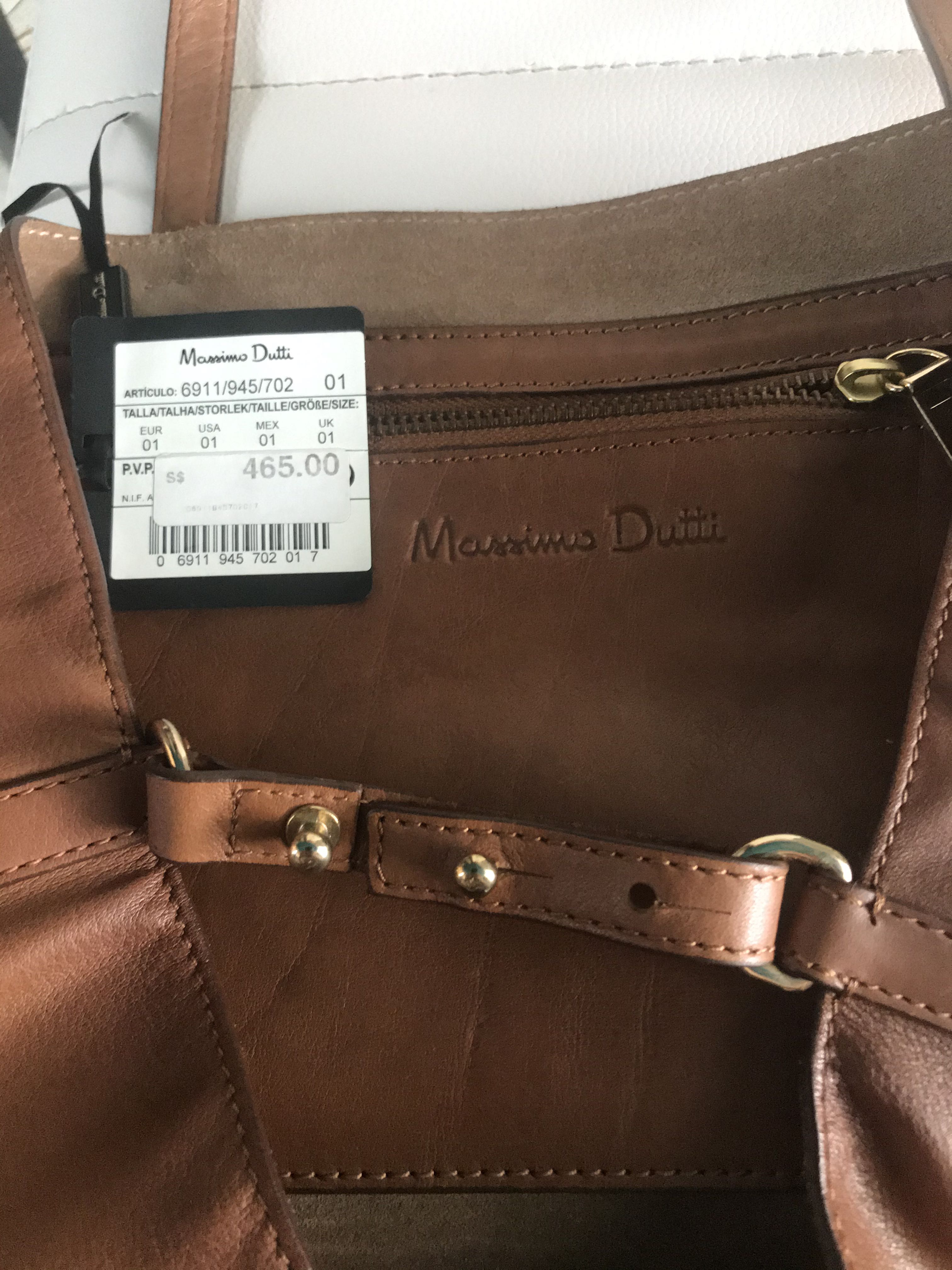 Massimo dutti leather bag online