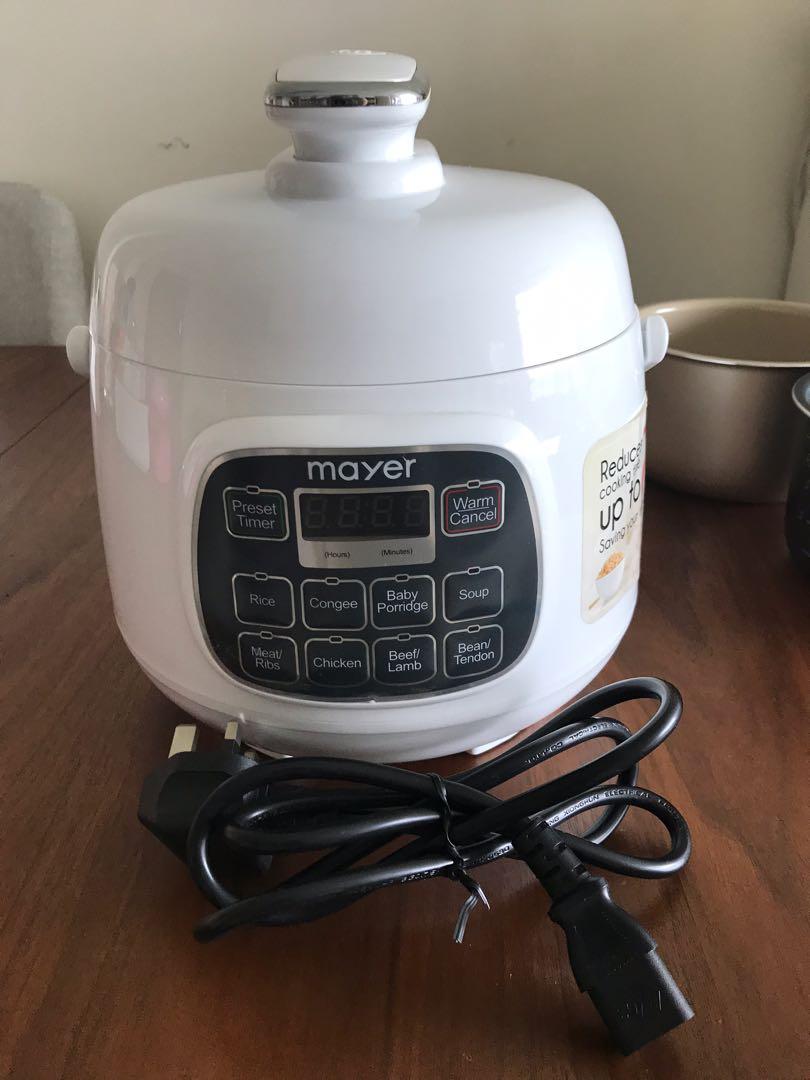 Mayer 1.6L Pressure Cooker TV Home Appliances Kitchen Appliances Cookers on Carousell