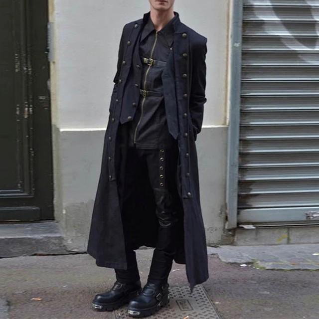 Mens black top coats and jackets