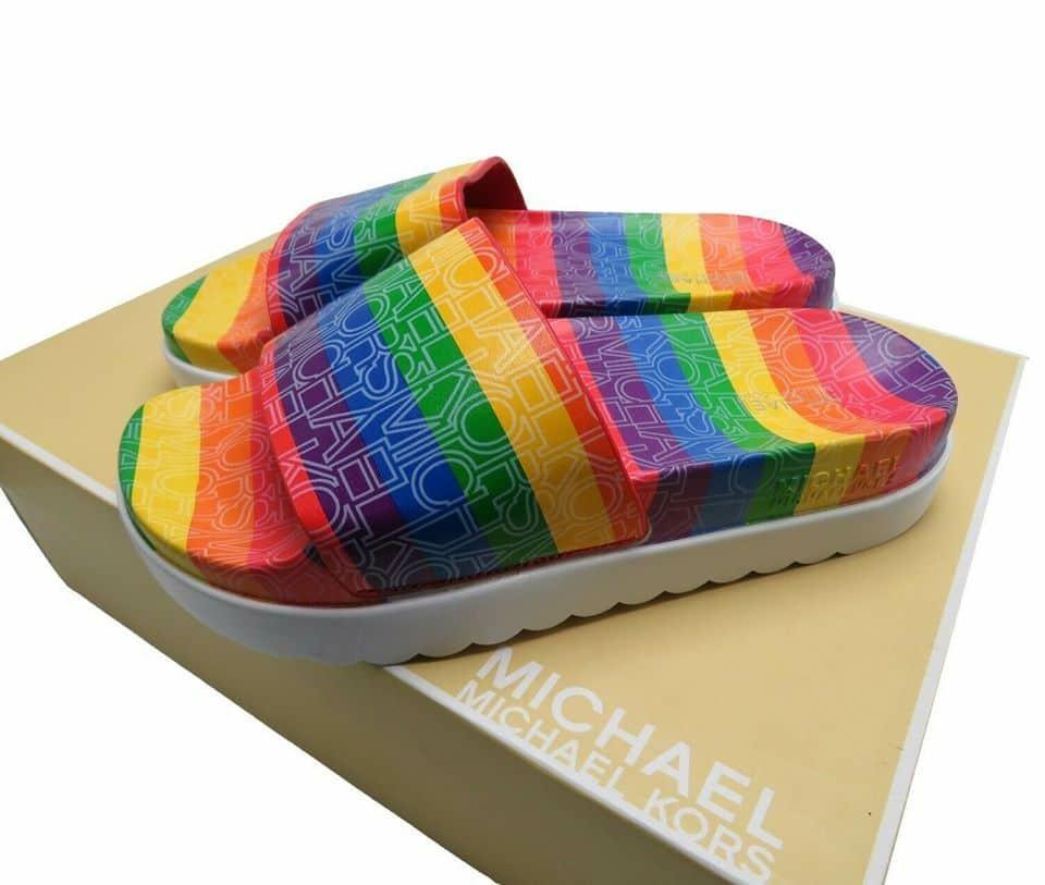 michael kors colorful slides