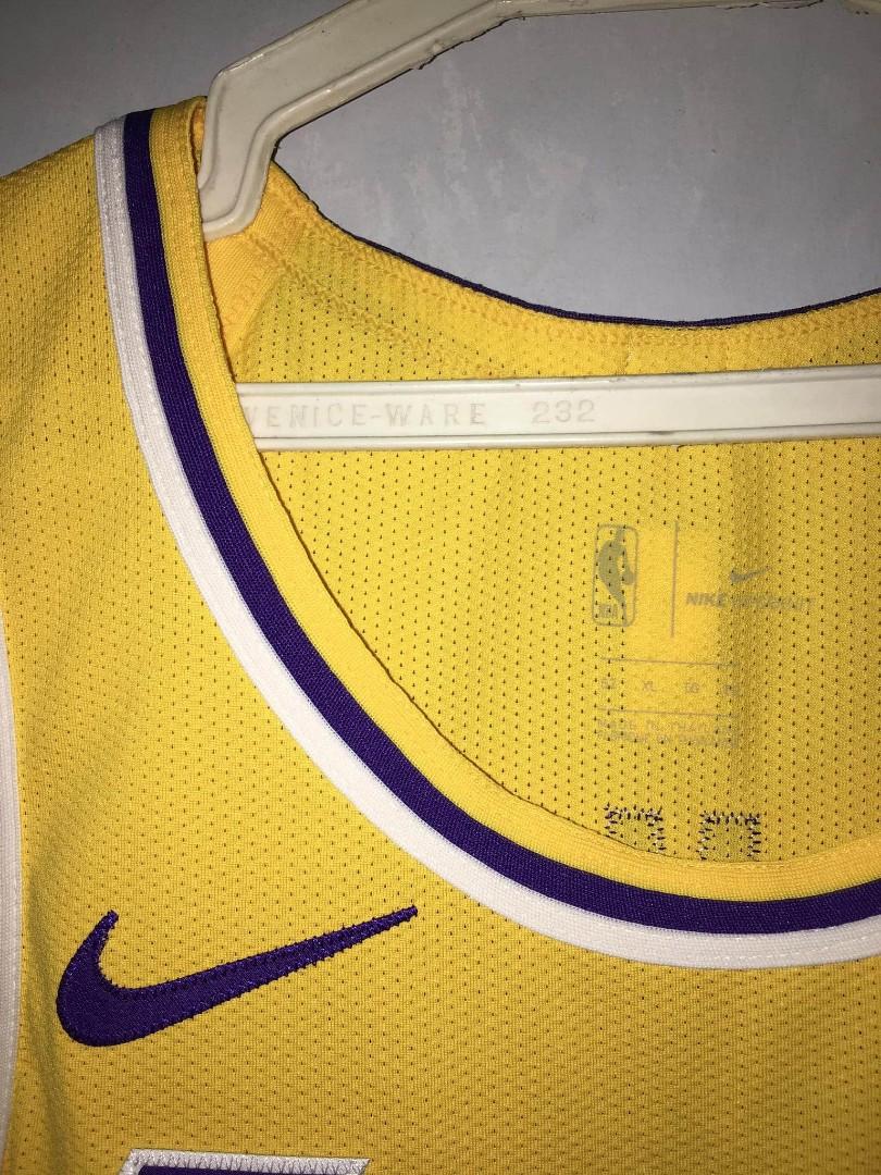Nike NBA L.A. Lakers LeBron James Icon Edition Authentic Jersey Yellow