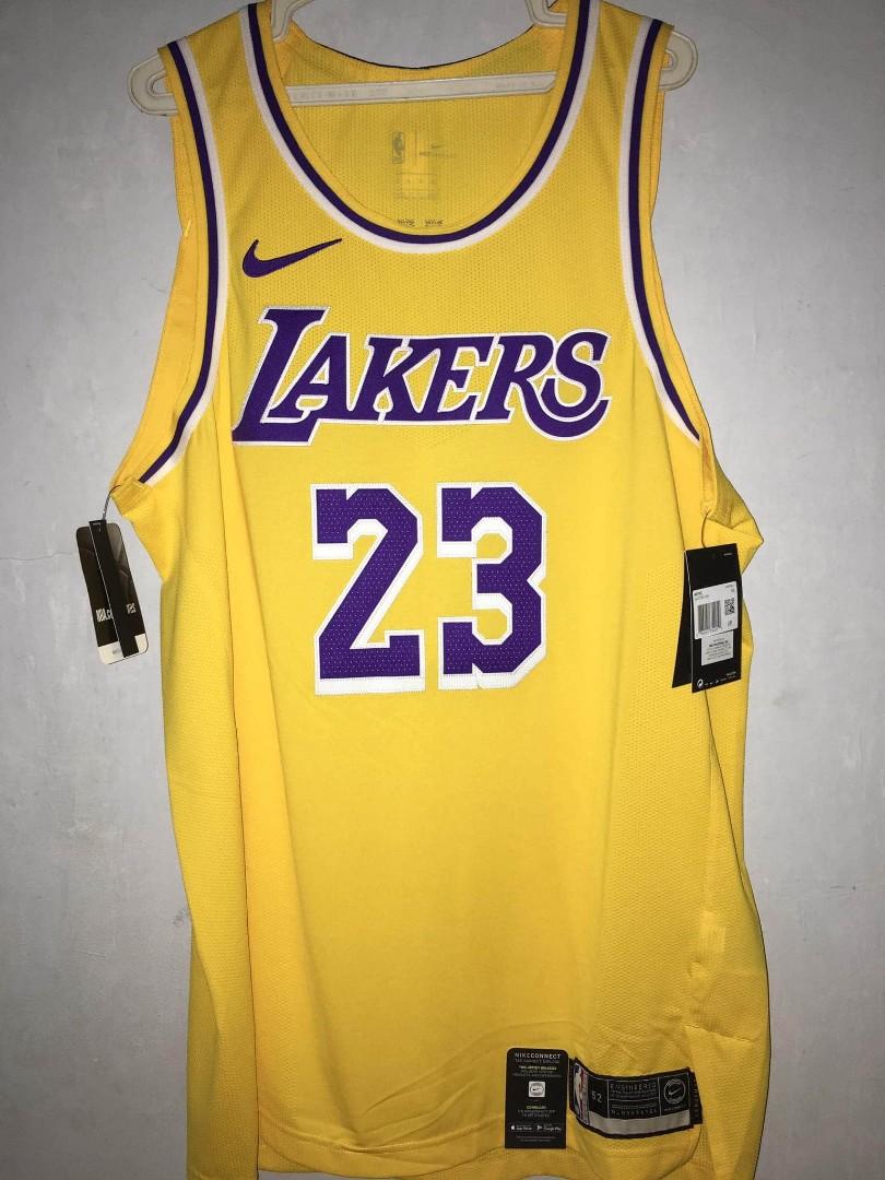 Los Angeles Lakers Nike Icon Authentic Jersey - LeBron James- Mens