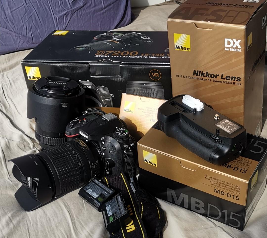 nikon d7200 17 55 with power pack