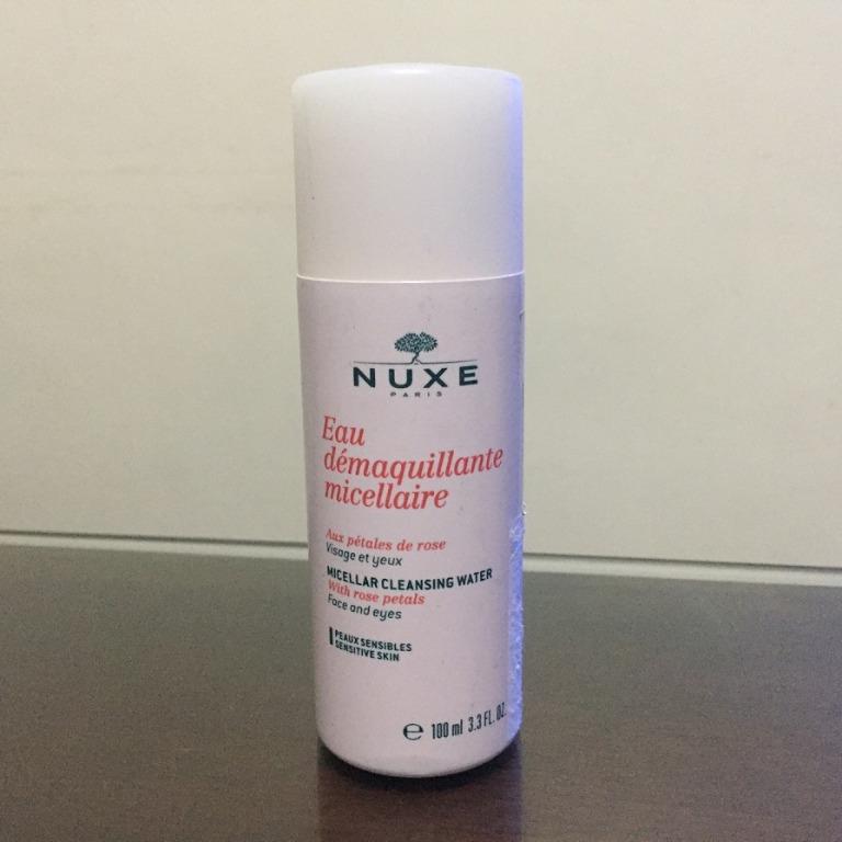 nuxe micellar cleansing water with rose petals