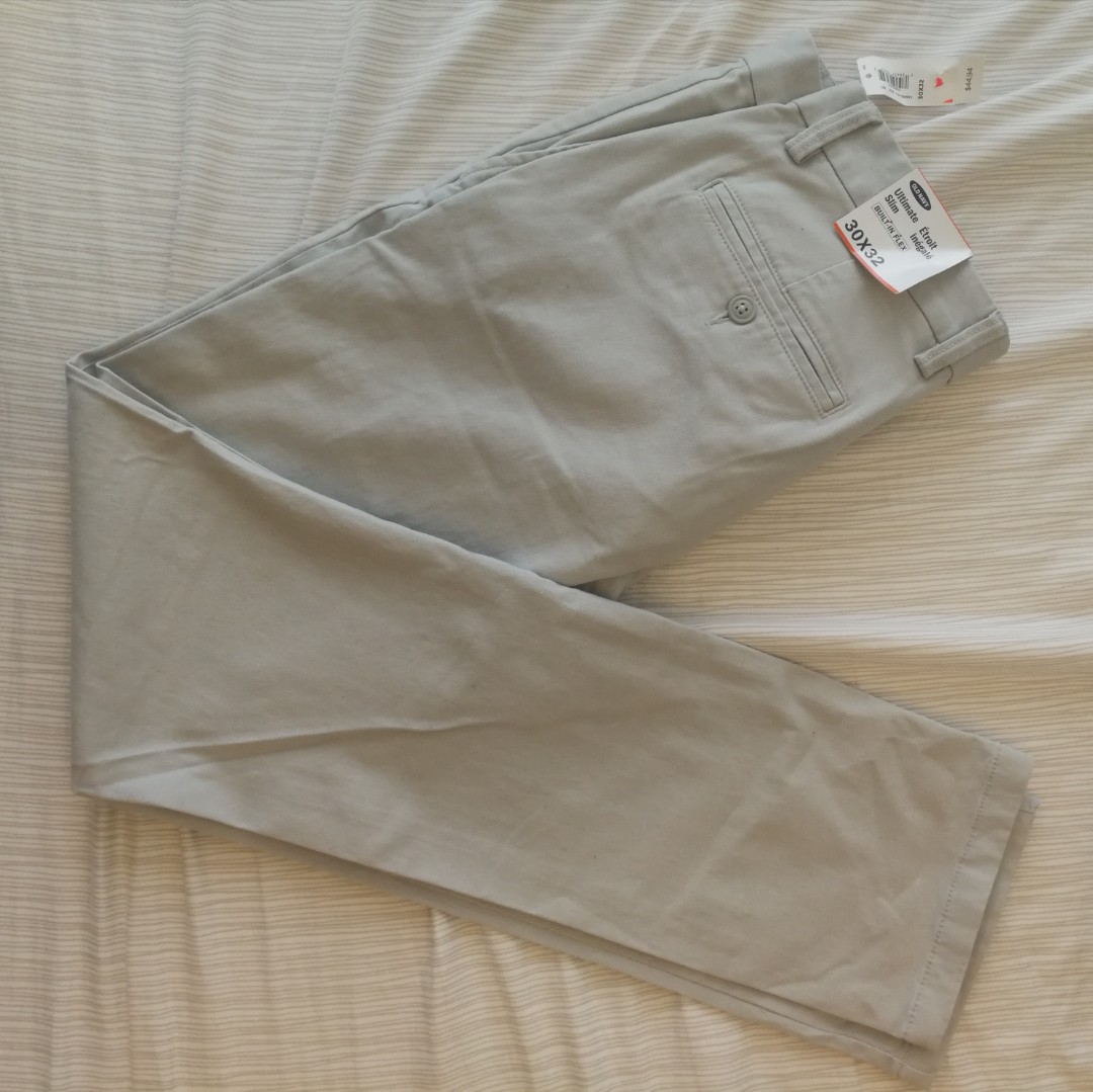 old navy ultimate slim khakis