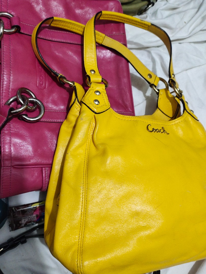 coach yellow tote