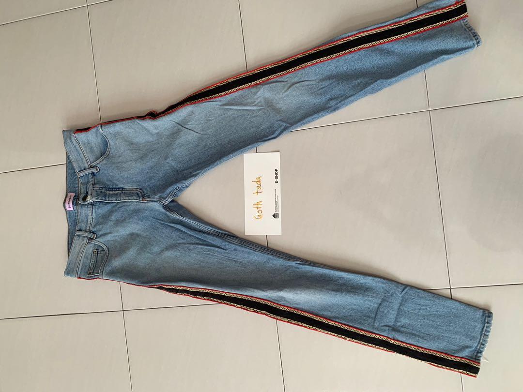 sale Rm100 Palm angel strip jeans Men s Fashion Bottoms