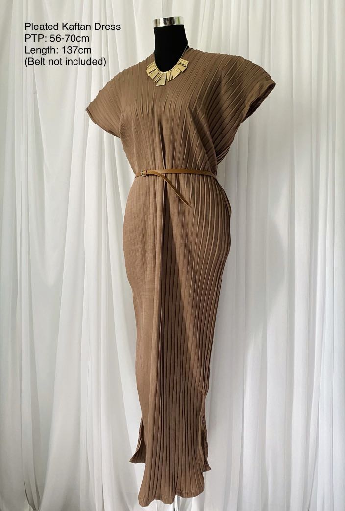 pleated kaftan