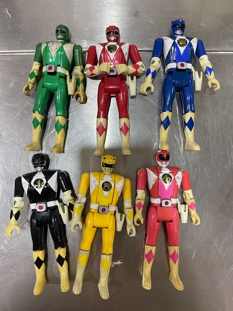 Mighty Morphin Power Rangers Flip head Set Hobbies Toys Toys