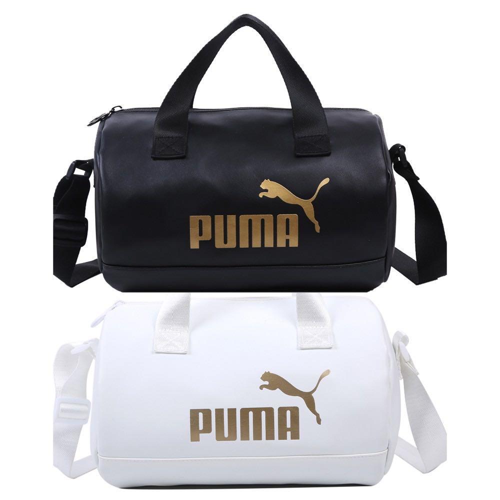 puma leather duffle bag