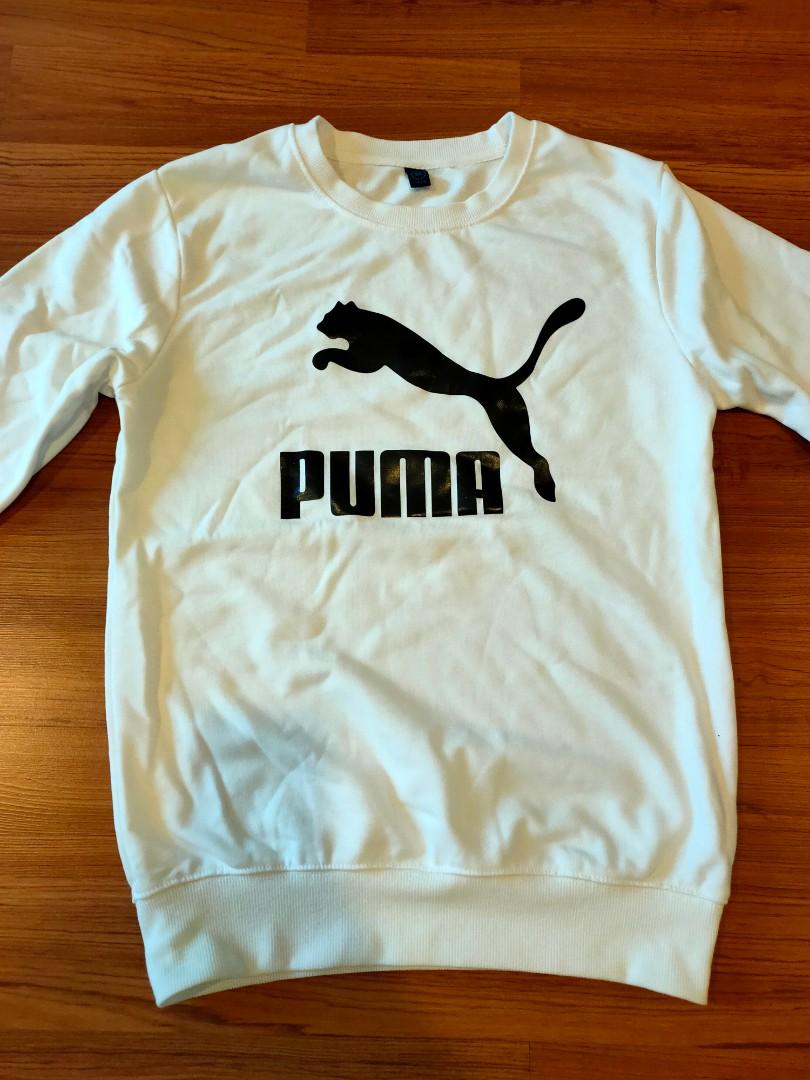 puma white sweater